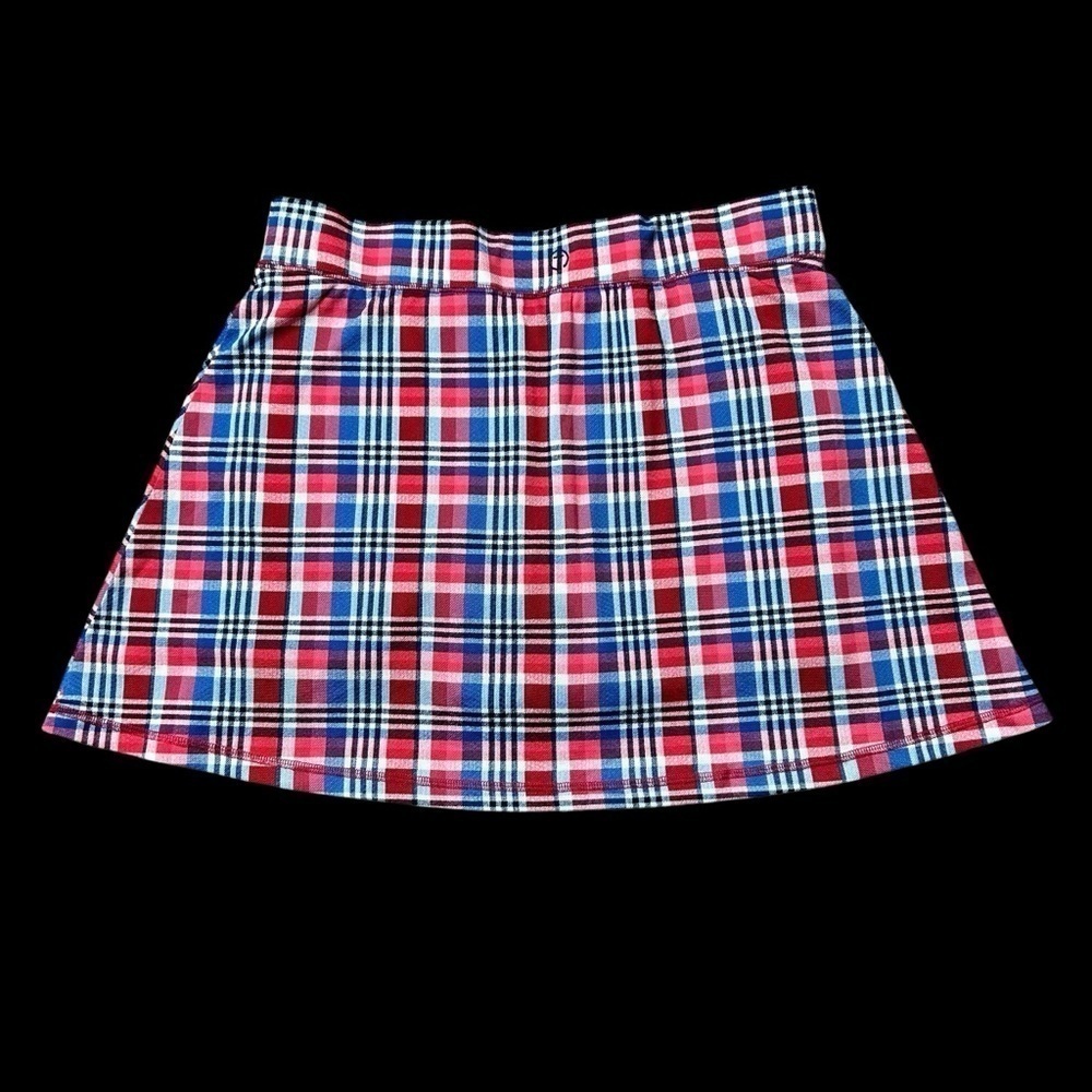 T Talbots Pique Plaid Schoolgirl Golf Tennis Skort with Pockets Size LP